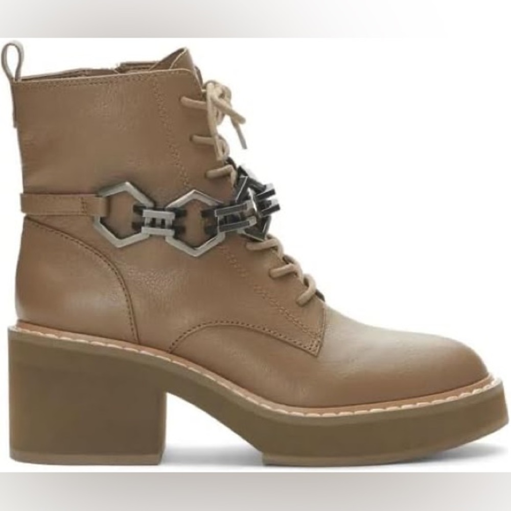 Vince Camuto Keltana Combat Boot Cub Brown Size 8.5 - Picture 8 of 10